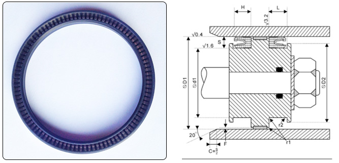 孔用U形四氟圈 W2 孔用U形四氟圈 W2